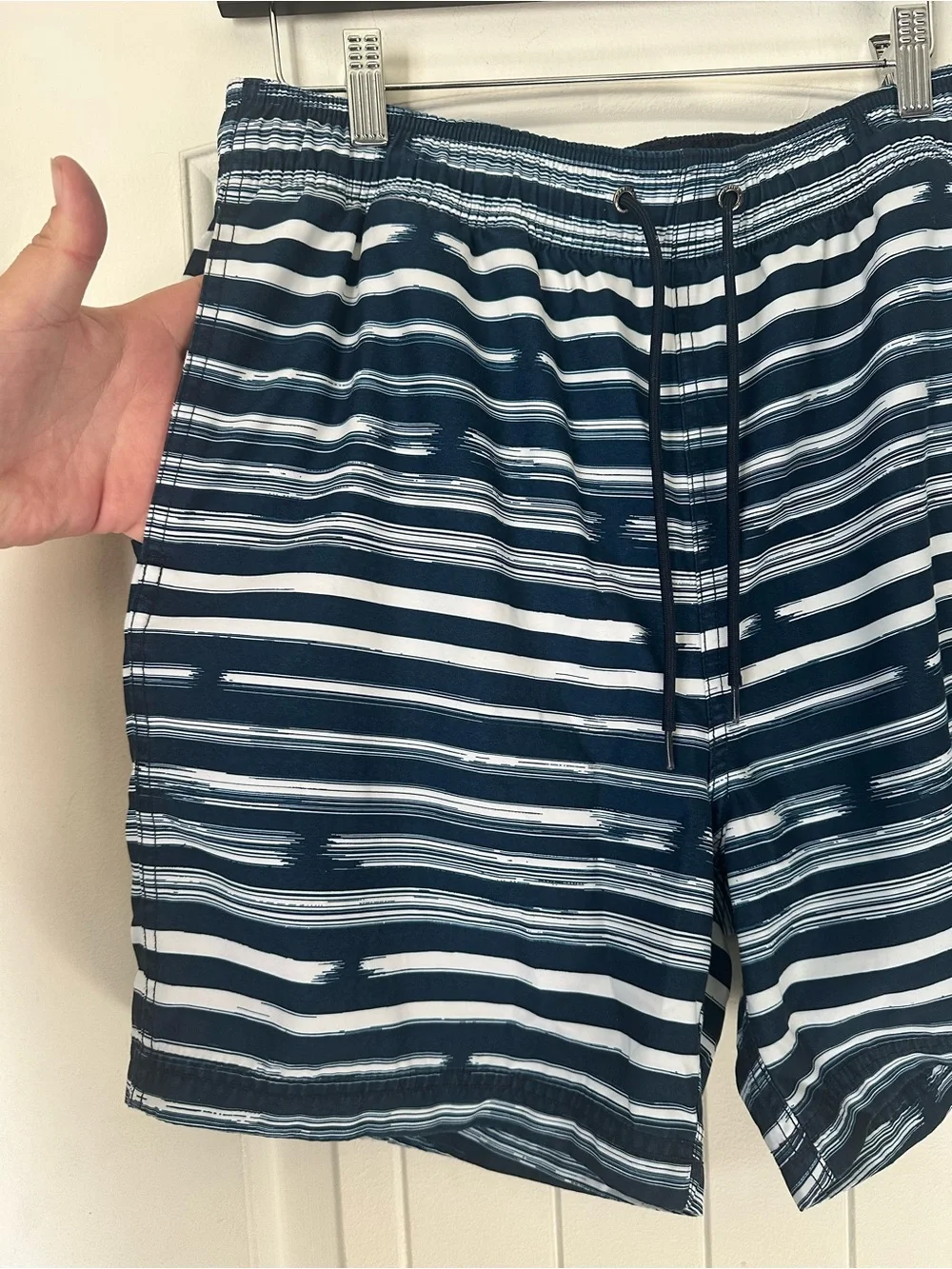 Nautica Men Navy Swim Trunks- Medium